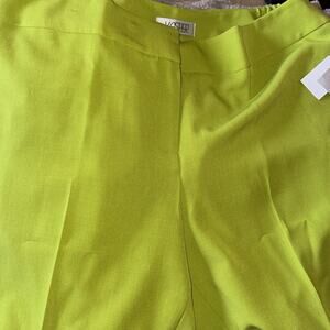 Kasper Women's Fly Front Slim Pant Kiwi Us 16w